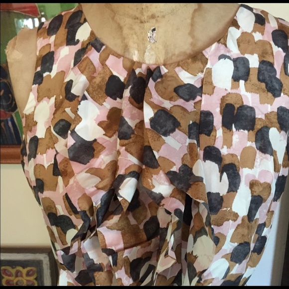 J Crew Silk Dress Ruffle Front - Picture 3 of 6